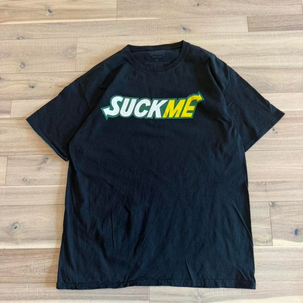 "Suck Me" Spencer's men's Sz L